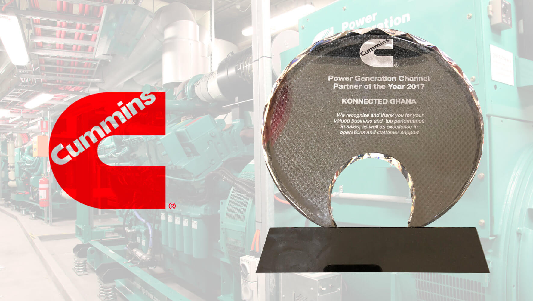 Konnected wins the award Cummins Best Channel Dealer 2017 Konnected wins the award Cummins Best Channel Dealer 2017