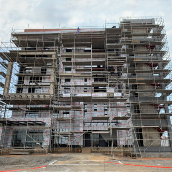 Schindler lift installation in Kpone, Ghana