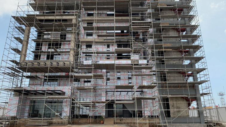 Schindler lift installation in Kpone, Ghana